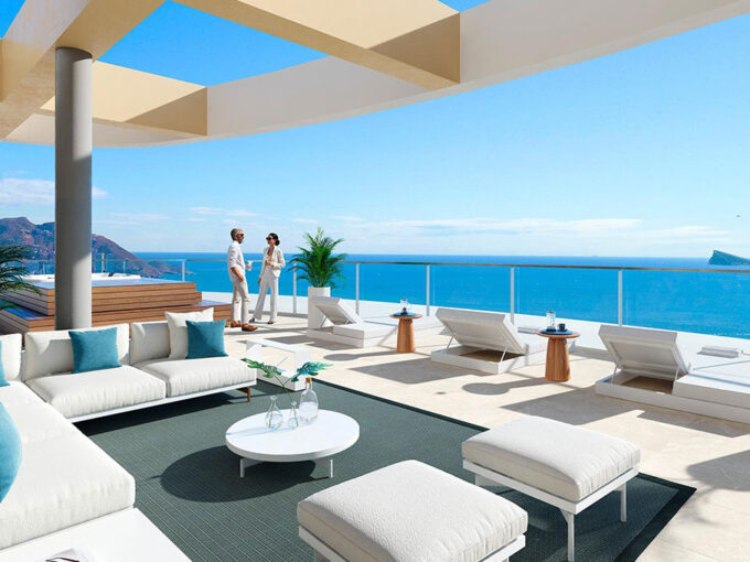 Apartamento 2 dormitorios, piscina y vistas al mar, Benidorm!